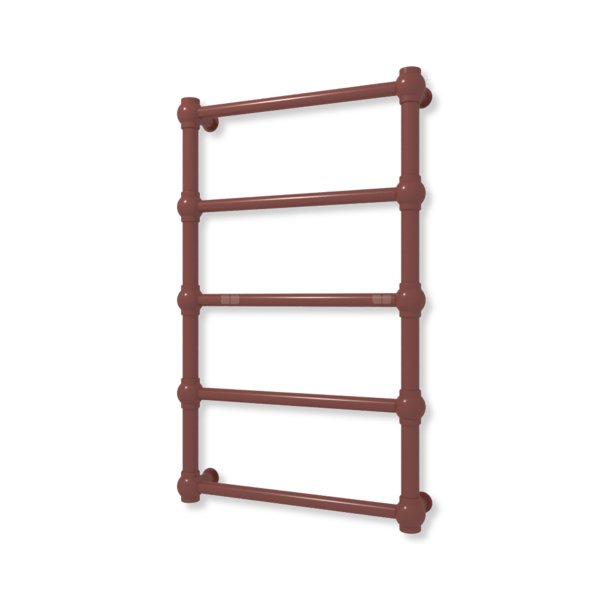 Grzejnik elektryczny TERMA RETRO 800 x 500 mm, kolor ral 3009, moc 200 W, podłączenie E8, kabel prosty bez wtyczki z maskownicą żółty