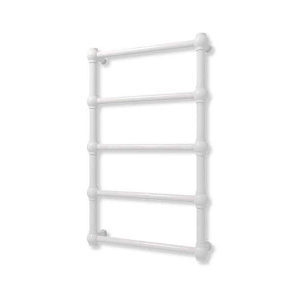 Grzejnik elektryczny TERMA RETRO 800 x 500 mm, kolor chrom, moc 120 W, podłączenie E1, kabel prosty bez wtyczki z maskownicą szary