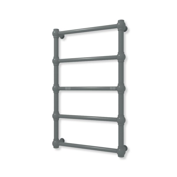 Grzejnik elektryczny TERMA RETRO 800 x 500 mm, kolor surowy metal, moc 200 W, podłączenie E8, kabel prosty bez wtyczki z maskownicą