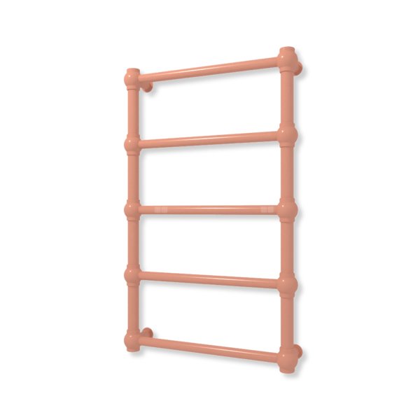 Grzejnik elektryczny TERMA RETRO 800 x 500 mm, kolor sienna, moc 200 W, podłączenie E8, kabel prosty bez wtyczki z maskownicą czarny