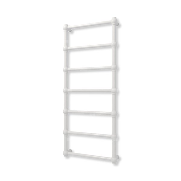 Grzejnik elektryczny TERMA RETRO 1170 x 500 mm, kolor chrom, moc 200 W, podłączenie E1, kabel spiralny z wtyczką szary