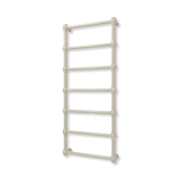 Grzejnik elektryczny TERMA RETRO 1170 x 500 mm, kolor kalifornijski beż, moc 300 W, podłączenie E8, kabel prosty bez wtyczki z maskownicą