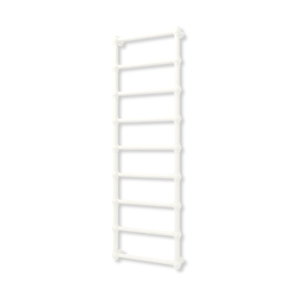 Grzejnik elektryczny TERMA RETRO 1540 x 500 mm, kolor biały drogowy RAL9016, moc 400 W, podłączenie E8, kabel spiralny z wtyczką biały