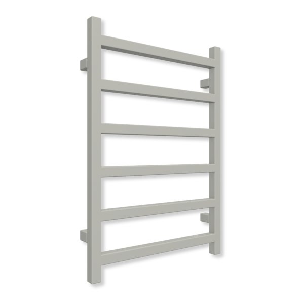 Grzejnik elektryczny TERMA SIMPLE 720 x 500 mm, kolor srebrny mat, moc 300 W, podłączenie E1, kabel prosty bez wtyczki z maskownicą