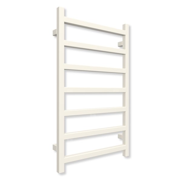 Grzejnik elektryczny TERMA SIMPLE 840 x 500 mm, kolor biały RAL9010, moc 300 W, podłączenie E1, kabel prosty bez wtyczki z maskownicą