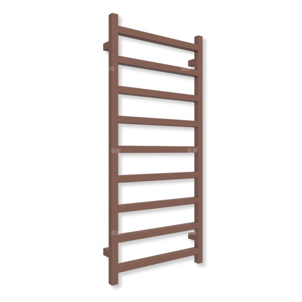 Grzejnik elektryczny TERMA SIMPLE 1080 x 500 mm, kolor Cu, moc 400 W, podłączenie E8, kabel spiralny z wtyczką
