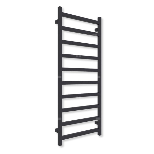 Grzejnik elektryczny TERMA SIMPLE 1200 x 500 mm, kolor soft 5004, moc 400 W, podłączenie E1, kabel spiralny z wtyczką czarny