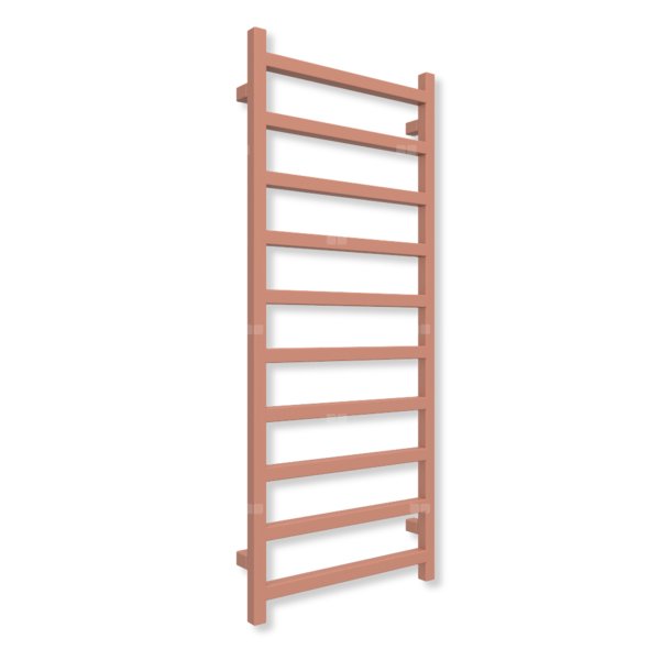 Grzejnik elektryczny TERMA SIMPLE 1200 x 500 mm, kolor sienna, moc 400 W, podłączenie E8, kabel prosty bez wtyczki z maskownicą