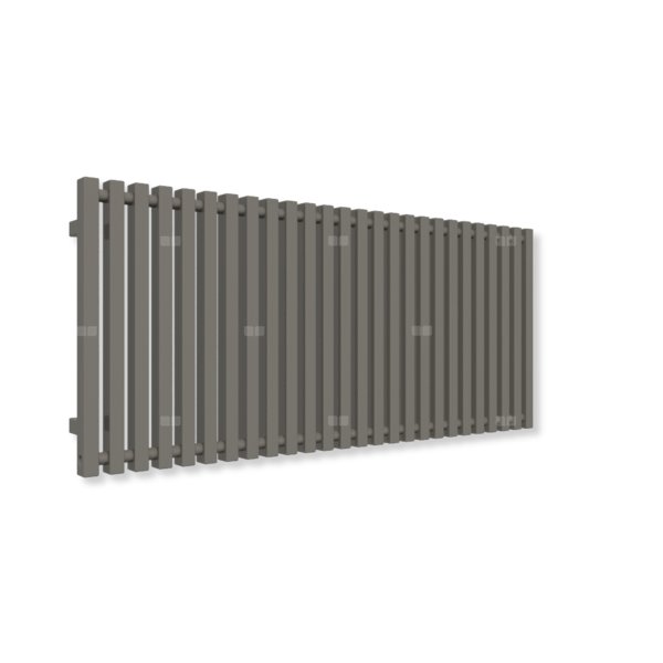 Grzejnik elektryczny TERMA TRIGA E 560 x 1280 mm, kolor błyszczący żwir, moc 1000 W, podłączenie E2, kabel spiralny z wtyczką szary