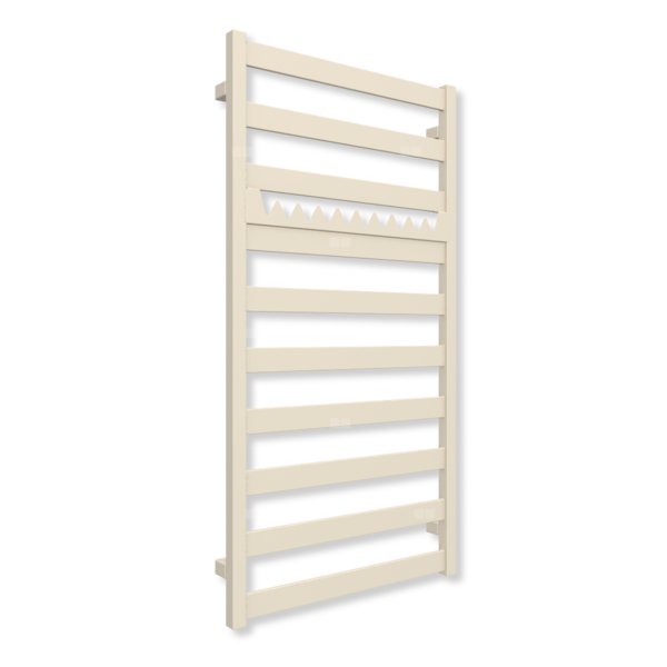 Grzejnik elektryczny TERMA VIVO 1150 x 600 mm, kolor musujący krem, moc 600 W, podłączenie E8, kabel prosty bez wtyczki z maskownicą szary