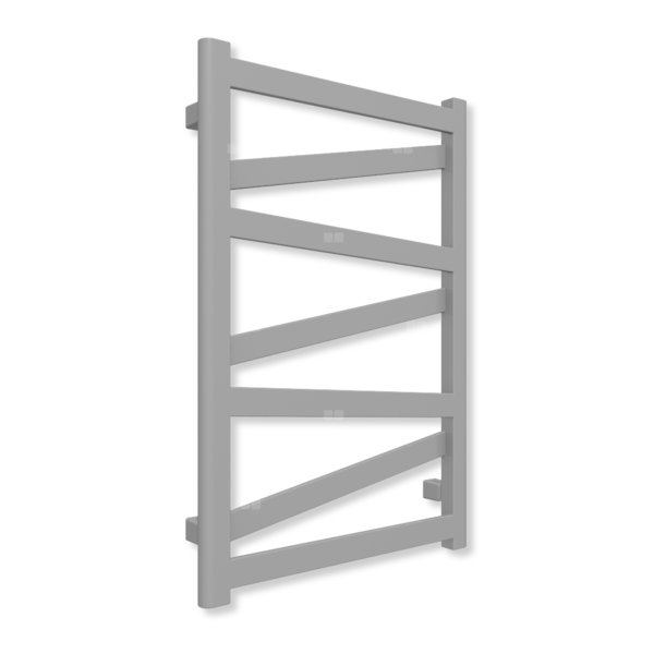 Grzejnik elektryczny TERMA VIPERA 750 x 500 mm, kolor diamentowe srebro, moc 300 W, podłączenie E8, kabel przyłącze ts1/ss1