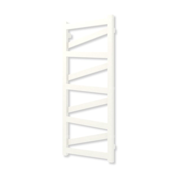 Grzejnik elektryczny TERMA VIPERA 990 x 400 mm, kolor biały drogowy RAL9016, moc 300 W, podłączenie E8, kabel spiralny z wtyczką biały