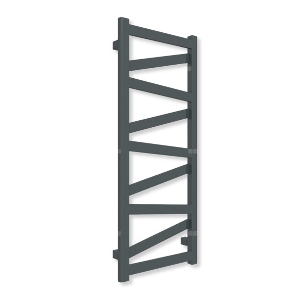 Grzejnik elektryczny TERMA VIPERA 990 x 400 mm, kolor czarny anodowy, moc 300 W, podłączenie E8, kabel spiralny z wtyczką