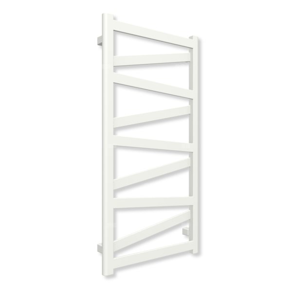 Grzejnik elektryczny TERMA VIPERA 990 x 500 mm, kolor biały soft, moc 400 W, podłączenie E8, kabel prosty bez wtyczki z maskownicą biały