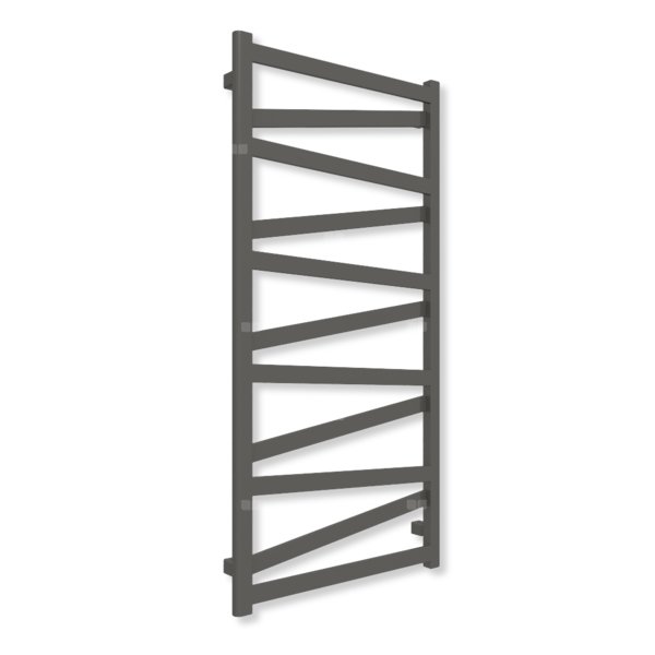 Grzejnik elektryczny TERMA VIPERA 1230 x 600 mm, kolor vibrant brown, moc 600 W, podłączenie E8, kabel przyłącze ts1/ss1