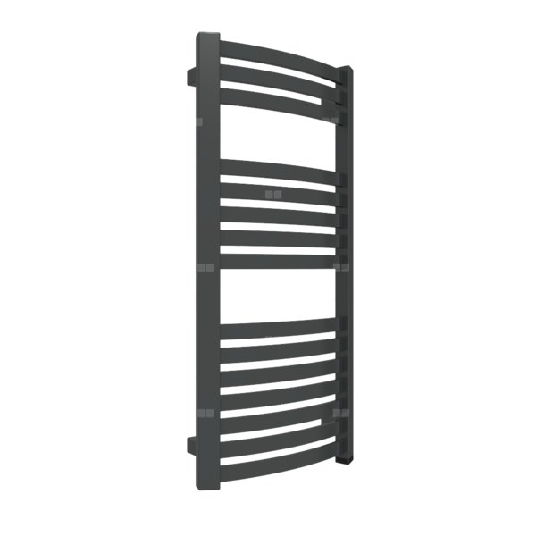 Grzejnik elektryczny TERMA DEXTER ONE 860 x 400 mm, kolor czarny jak kruk soft, moc 400 W, podłączenie E1, kabel spiralny z wtyczką czarny