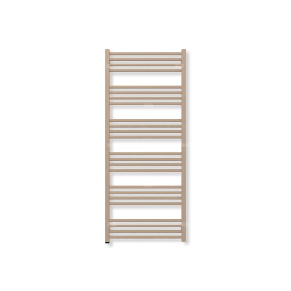 Grzejnik elektryczny TERMA FIONA ONE 1380 x 580 mm, kolor kwarc, moc 600 W, podłączenie E1, kabel prosty z wtyczką szary