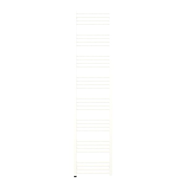 Grzejnik elektryczny TERMA FIONA ONE 1860 x 430 mm, kolor biały soft, moc 800 W, podłączenie E8, kabel spiralny z wtyczką czarny