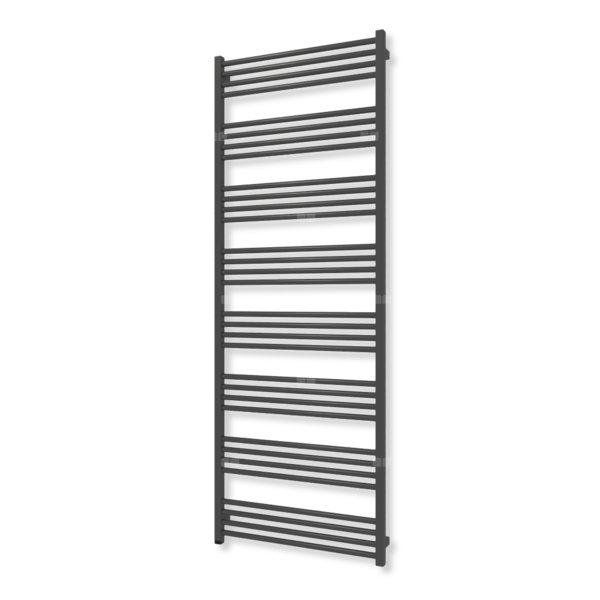 Grzejnik elektryczny TERMA FIONA ONE 1860 x 680 mm, kolor czarny sygnałowy RAL9004, moc 1000 W, podłączenie E1, kabel prosty z wtyczką czarny