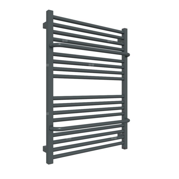 Grzejnik elektryczny TERMA LIMA ONE 820 x 600 mm, kolor czarny anodowy, moc 400 W, podłączenie E8, kabel spiralny z wtyczką