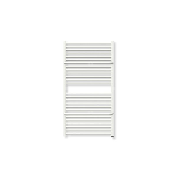 Grzejnik elektryczny TERMA LIMA ONE 1140 x 600 mm, kolor biały soft, moc 800 W, podłączenie E8, kabel spiralny z wtyczką