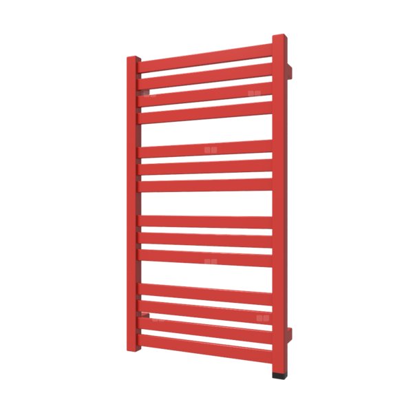 Grzejnik elektryczny TERMA MARLIN ONE 780 x 430 mm, kolor żywa czerwień soft, moc 300 W, podłączenie E1, kabel prosty bez wtyczki szary