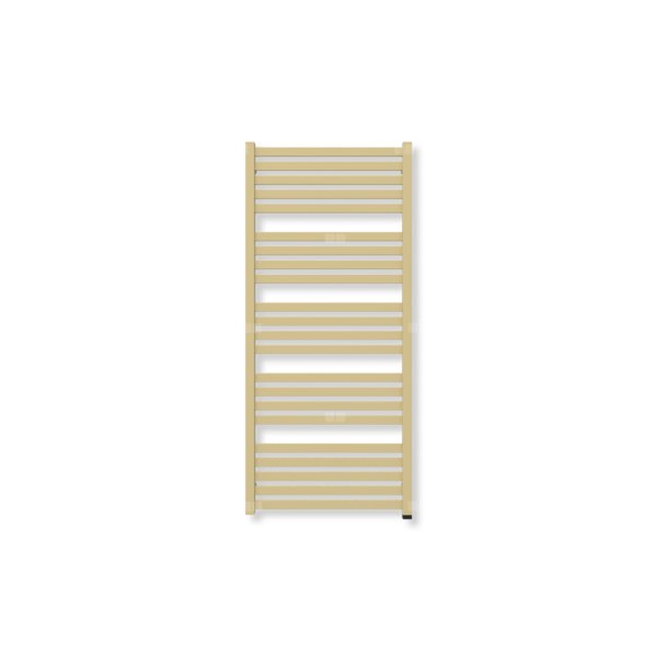 Grzejnik elektryczny TERMA MARLIN ONE 1180 x 530 mm, kolor mosiądz, moc 400 W, podłączenie E1, kabel prosty bez wtyczki szary