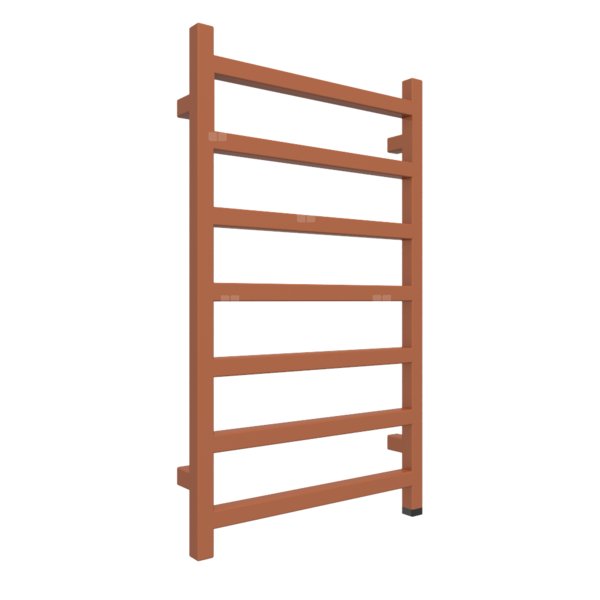 Grzejnik elektryczny TERMA SIMPLE ONE 840 x 500 mm, kolor jasna Cu, moc 300 W, podłączenie E8, kabel prosty bez wtyczki