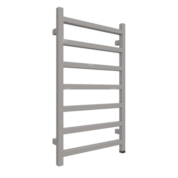 Grzejnik elektryczny TERMA SIMPLE ONE 840 x 500 mm, kolor metaliczny beż, moc 300 W, podłączenie E1, kabel spiralny z wtyczką szary