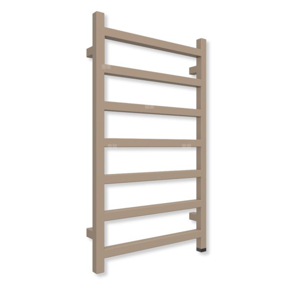 Grzejnik elektryczny TERMA SIMPLE ONE 840 x 500 mm, kolor kwarc, moc 300 W, podłączenie E8, kabel prosty z wtyczką szary