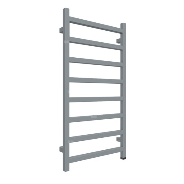 Grzejnik elektryczny TERMA SIMPLE ONE 960 x 500 mm, kolor szary ciemniejszy RAL7046, moc 400 W, podłączenie E8, kabel prosty bez wtyczki czarny