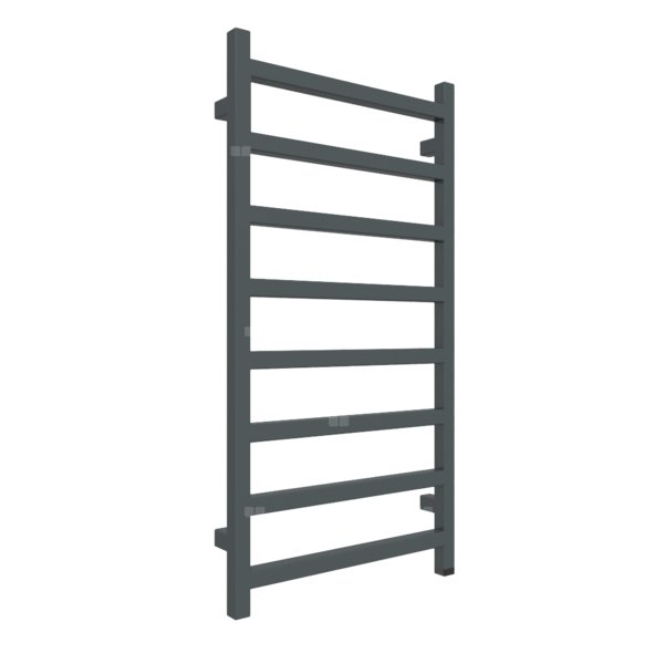 Grzejnik elektryczny TERMA SIMPLE ONE 960 x 500 mm, kolor czarny anodowy, moc 400 W, podłączenie E1, kabel prosty bez wtyczki szary