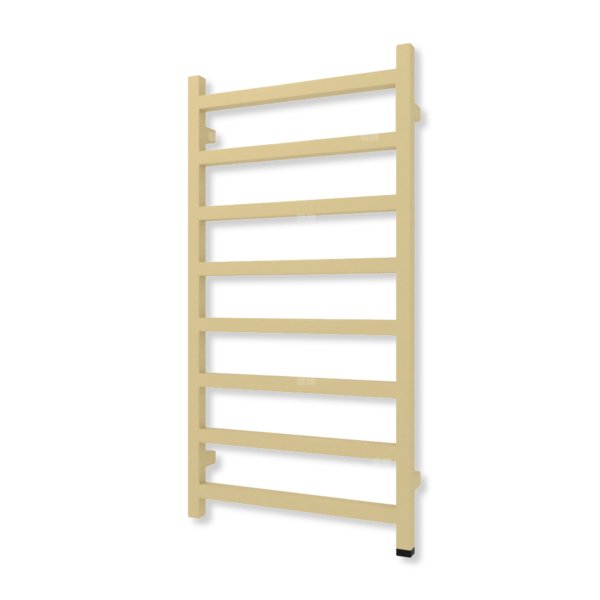 Grzejnik elektryczny TERMA SIMPLE ONE 960 x 500 mm, kolor mosiądz, moc 400 W, podłączenie E8, kabel prosty bez wtyczki biały