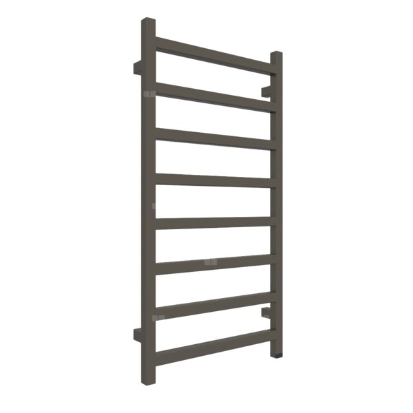 Grzejnik elektryczny TERMA SIMPLE ONE 960 x 500 mm, kolor ciemny brąz, moc 400 W, podłączenie E1, kabel spiralny z wtyczką biały