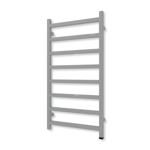 Grzejnik elektryczny TERMA SIMPLE ONE 960 x 500 mm, kolor stal nierdzewna, moc 400 W, podłączenie E8, kabel prosty bez wtyczki szary