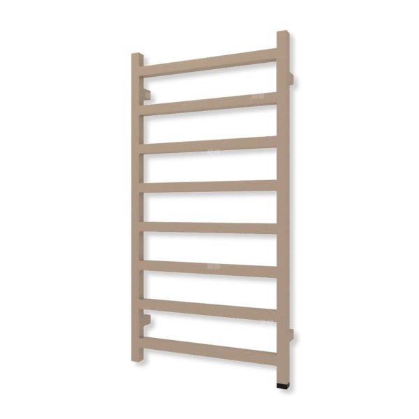 Grzejnik elektryczny TERMA SIMPLE ONE 960 x 500 mm, kolor kwarc, moc 400 W, podłączenie E1, kabel spiralny z wtyczką czarny