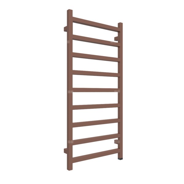 Grzejnik elektryczny TERMA SIMPLE ONE 1080 x 500 mm, kolor Cu, moc 400 W, podłączenie E1, kabel prosty bez wtyczki szary