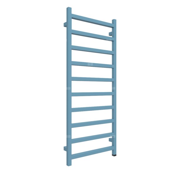 Grzejnik elektryczny TERMA SIMPLE ONE 1200 x 500 mm, kolor niebieski pastelowy RAL5024, moc 400 W, podłączenie E1, kabel prosty bez wtyczki