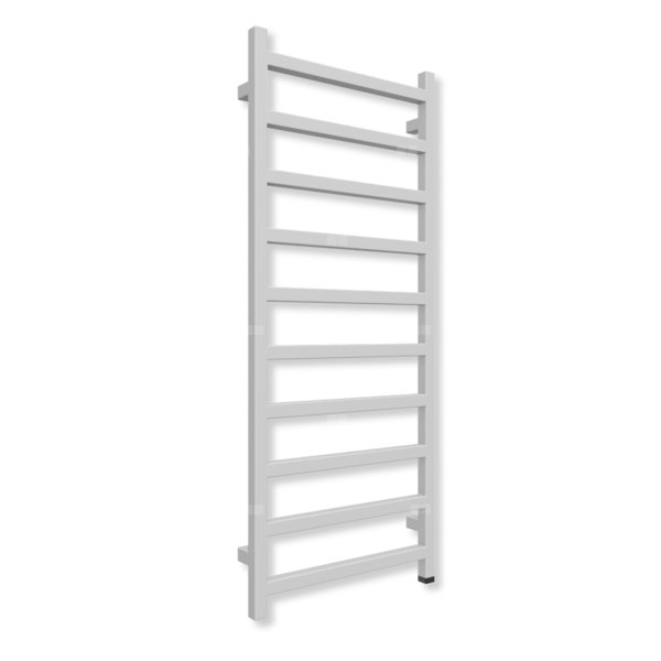 Grzejnik elektryczny TERMA SIMPLE ONE 1200 x 500 mm, kolor szary mleczny RAL7047, moc 400 W, podłączenie E8, kabel prosty bez wtyczki szary