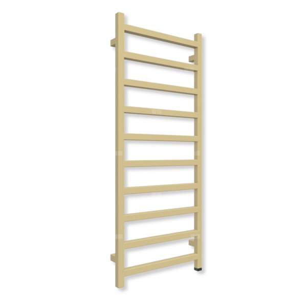 Grzejnik elektryczny TERMA SIMPLE ONE 1200 x 500 mm, kolor mosiądz, moc 400 W, podłączenie E1, kabel prosty bez wtyczki szary