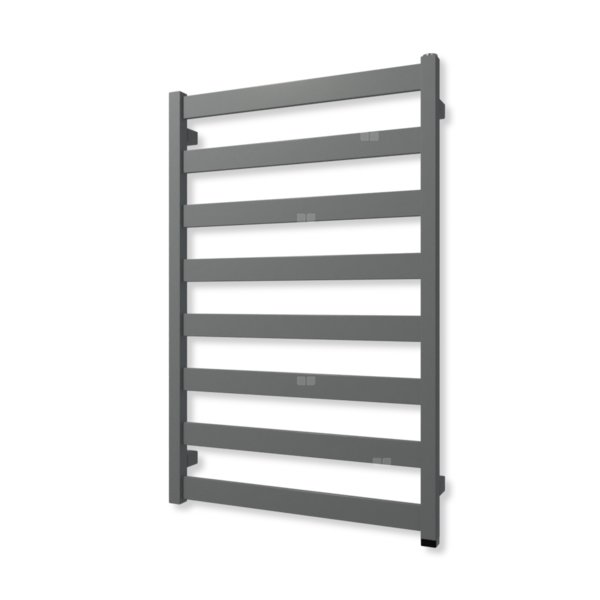 Grzejnik elektryczny TERMA VIVO ONE 910 x 600 mm, kolor pastelowy niebieski, moc 400 W, podłączenie E1, kabel spiralny z wtyczką szary