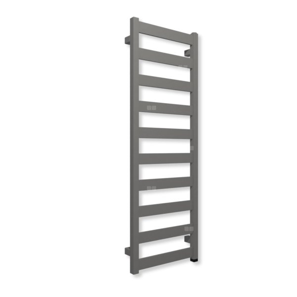 Grzejnik elektryczny TERMA VIVO ONE 1150 x 400 mm, kolor diamentowe srebro, moc 400 W, podłączenie E1, kabel prosty bez wtyczki czarny