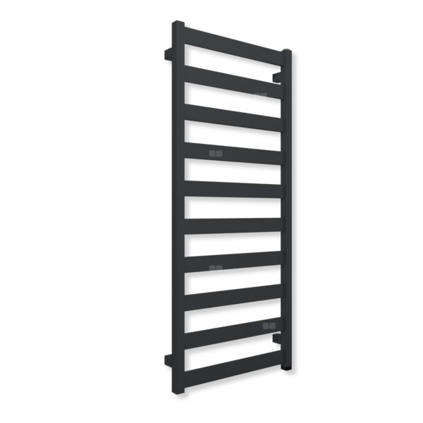 Grzejnik elektryczny TERMA VIVO ONE 1150 x 500 mm, kolor metaliczny szary, moc 400 W, podłączenie E1, kabel spiralny z wtyczką szary