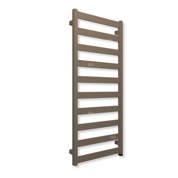 Grzejnik elektryczny TERMA VIVO ONE 1150 x 500 mm, kolor kwarc, moc 400 W, podłączenie E8, kabel prosty bez wtyczki szary