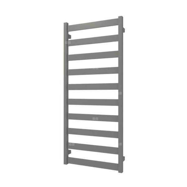 Grzejnik elektryczny TERMA VIVO ONE 1150 x 500 mm, kolor burzowe niebo, moc 400 W, podłączenie E1, kabel spiralny z wtyczką szary