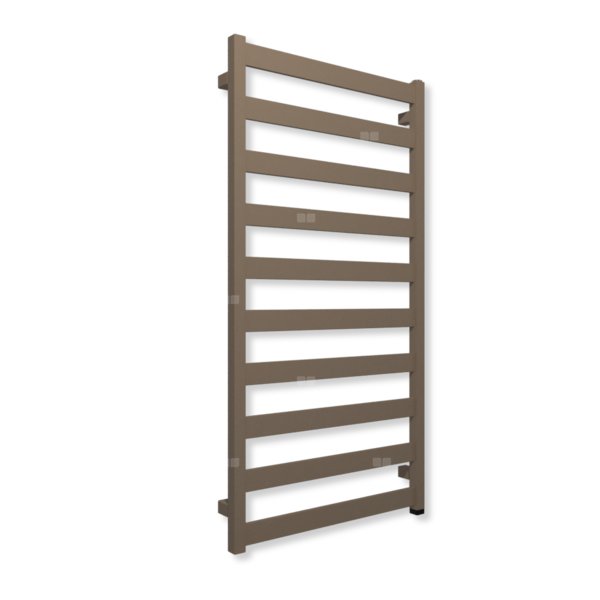 Grzejnik elektryczny TERMA VIVO ONE 1150 x 600 mm, kolor kwarc, moc 600 W, podłączenie E1, kabel spiralny z wtyczką szary