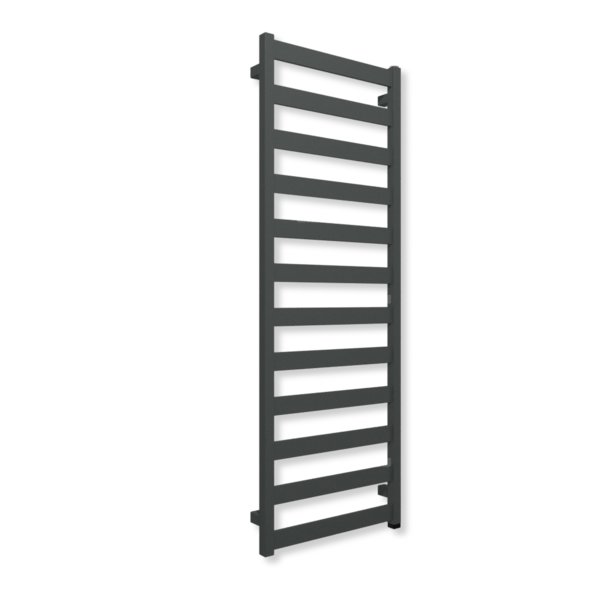 Grzejnik elektryczny TERMA VIVO ONE 1390 x 500 mm, kolor surowy metal, moc 400 W, podłączenie E8, kabel prosty bez wtyczki szary