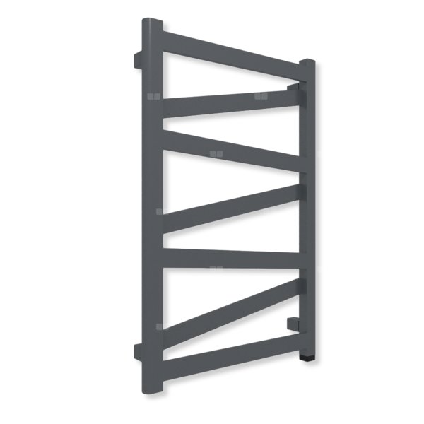 Grzejnik elektryczny TERMA VIPERA ONE 750 x 500 mm, kolor metaliczna czerń, moc 300 W, podłączenie E8, kabel prosty bez wtyczki biały