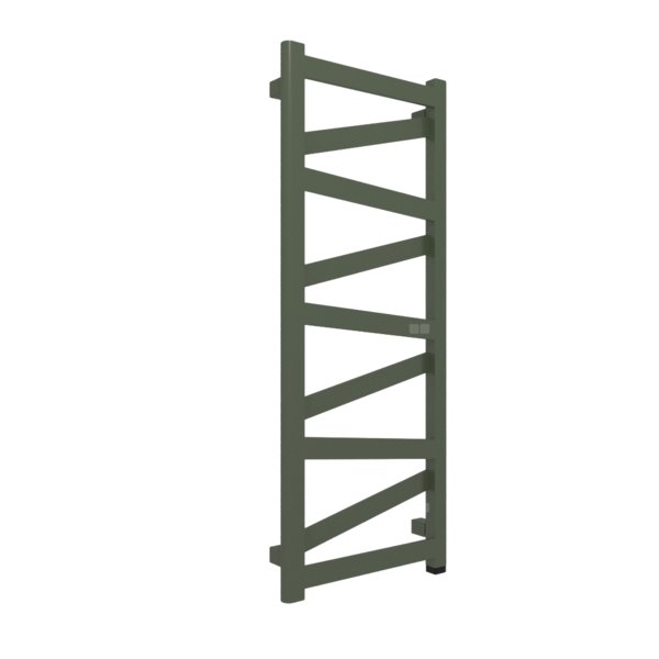 Grzejnik elektryczny TERMA VIPERA ONE 990 x 400 mm, kolor zielony chromowy RAL6020, moc 300 W, podłączenie E1, kabel prosty bez wtyczki czarny