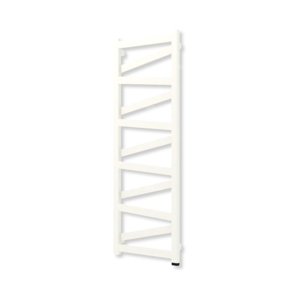 Grzejnik elektryczny TERMA VIPERA ONE 1230 x 400 mm, kolor biały drogowy RAL9016, moc 400 W, podłączenie E8, kabel prosty bez wtyczki czarny